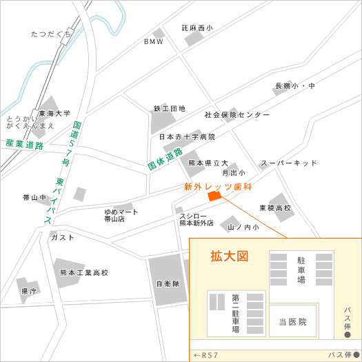 新外レッツ歯科アクセスマップ